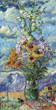 Blumen Werke - Blumenstrauß und Berge Colorado 1951 moderne Dekor Blumen